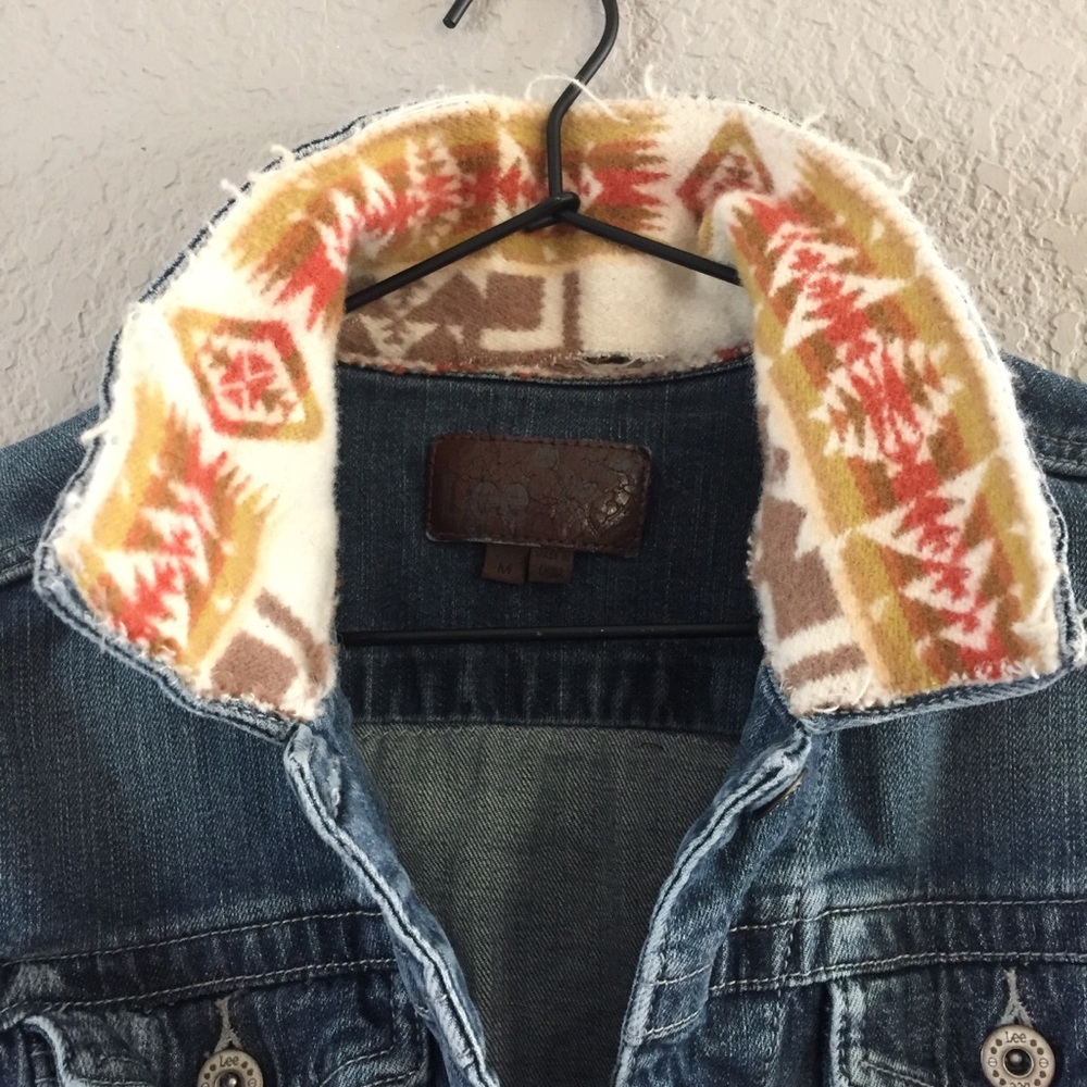 Pendleton Style Jean Jacket Size Medium - image 3